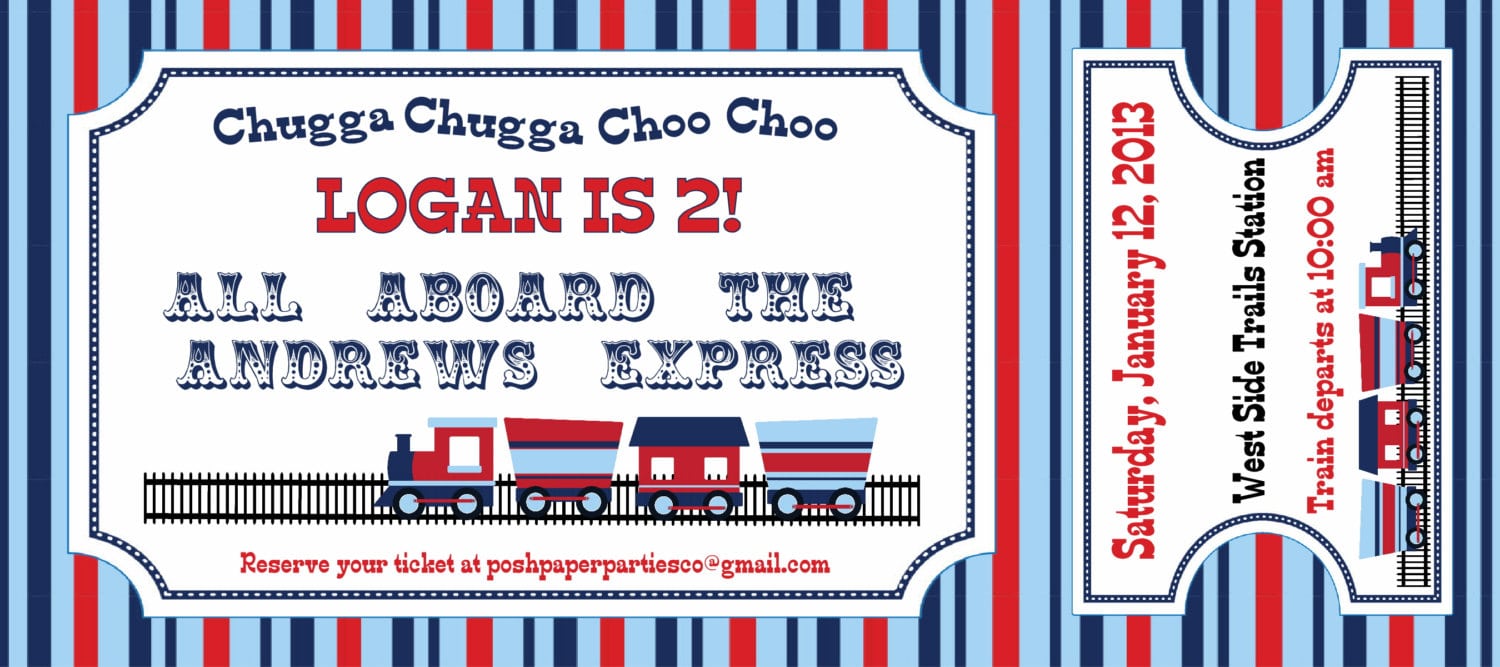 Train Birthday Party Invitations â Gangcraft Net